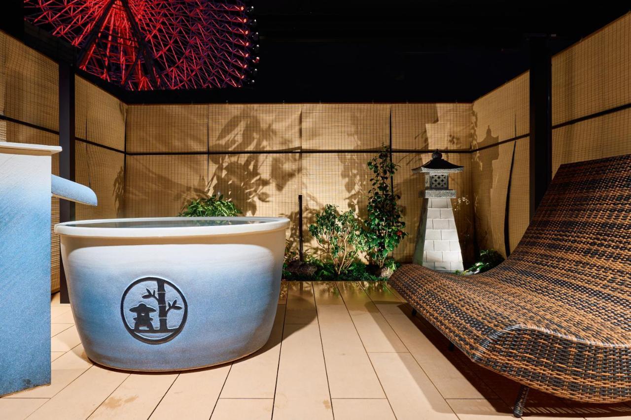 Konjakuso Osaka Tempozan "Ikesu" Projection M Apping Spa Konjakuso Osaka Tempozan "Takadoro" Wheel View Eksteriør bilde